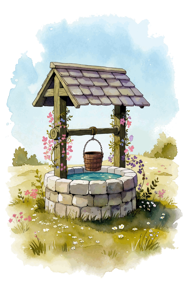 Golden Wishing Well